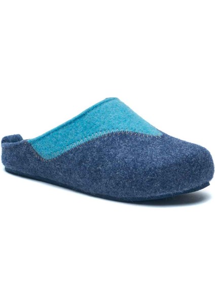 / Pinesh - Yün Sabo Ev Terliği ( Lacivert - Mavi Yün )