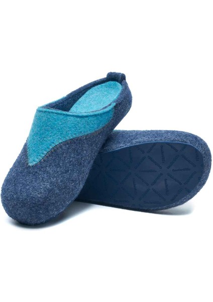 / Pinesh - Yün Sabo Ev Terliği ( Lacivert - Mavi Yün ) fiyatları