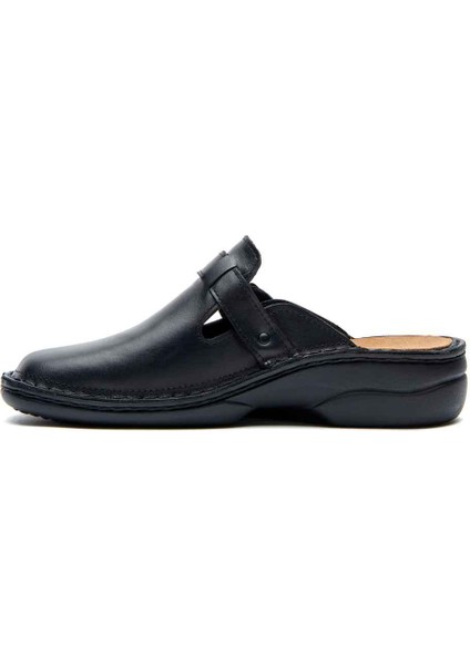 / Raven - Deri Sabo Terlik ( Siyah Leather ) modelleri