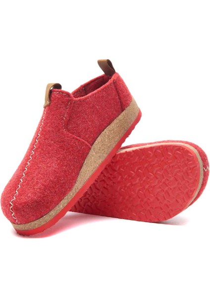 / Romy - Yün Ev Ayakkabısı ( Kırmızı Yün ) fiyatları