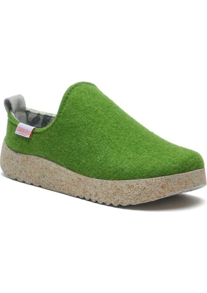 / Olwen-W - Yün Ev Ayakkabısı ( Yeşil Yün )