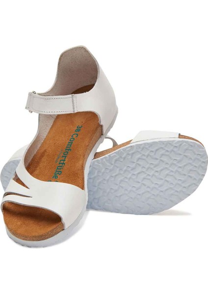 / Daisy - Deri Sandalet ( Beyaz Deri ) fiyatları