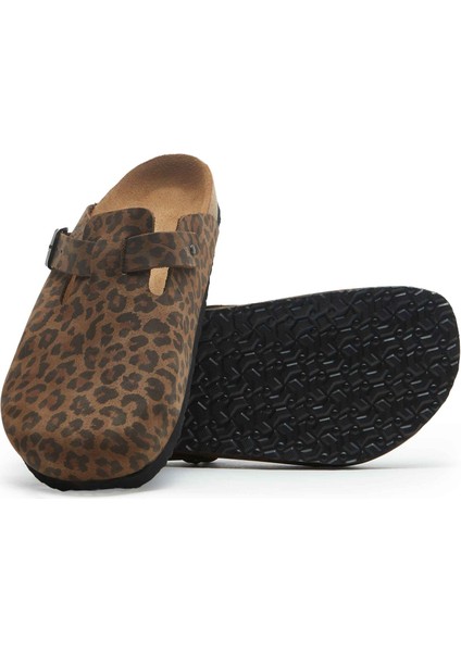 / Capri - Deri Sabo Terlik ( Leopar Baskılı Deri ) fiyatları