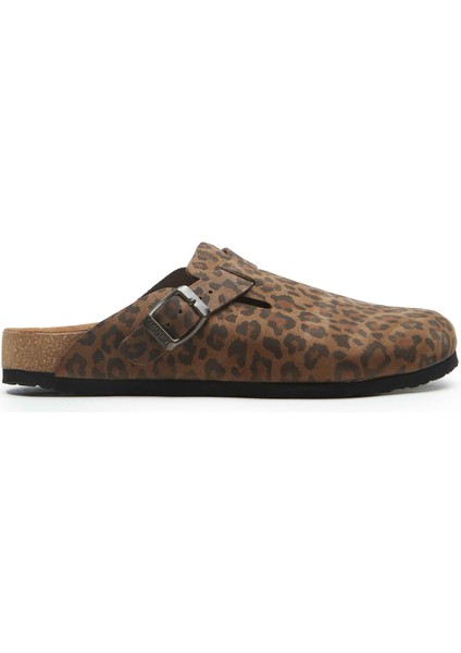 / Capri - Deri Sabo Terlik ( Leopar Baskılı Deri ) modelleri