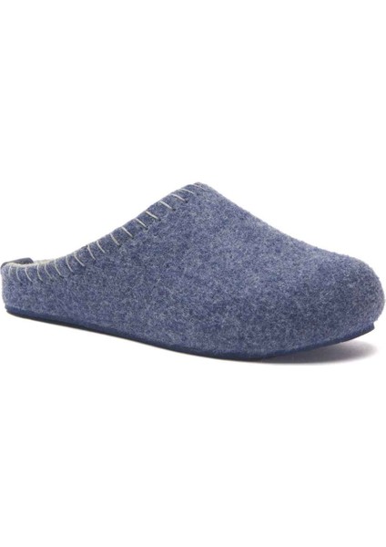 / Pine - Yün Sabo Ev Terliği ( Lacivert - Gri Yün )