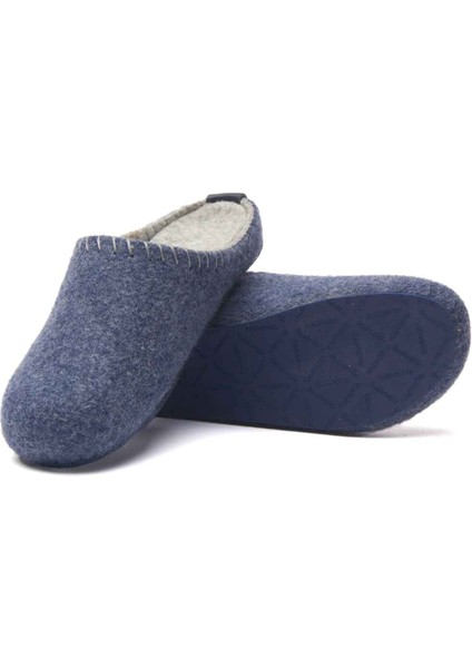 / Pine - Yün Sabo Ev Terliği ( Lacivert - Gri Yün ) fiyatları