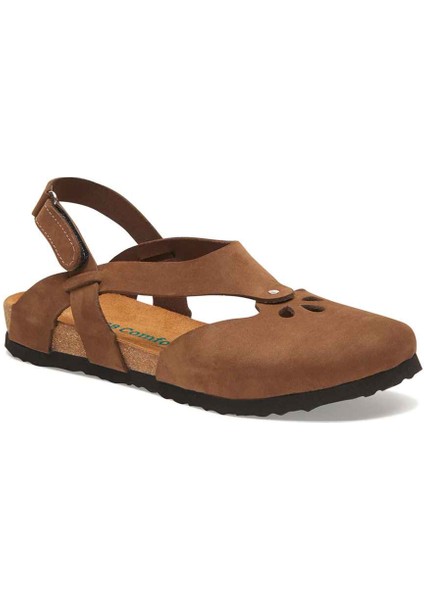 / Megan - Deri Sandalet ( Kum Nubuk Deri )