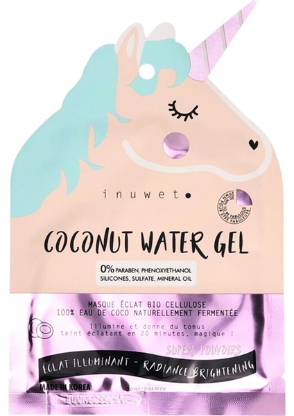 Inuwet Unicorn Aydınlatıcı Bioselüloz Yüz Maskesi