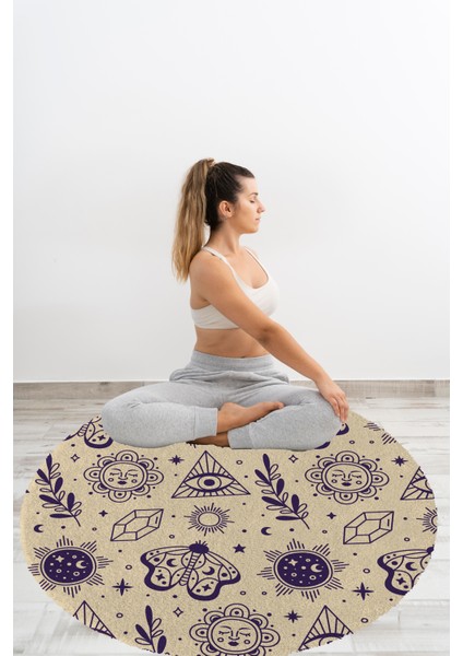 Yoga, Meditasyon,burçlar ve Mandala Temalı, Meditasyon Halısı 81 fırsatları