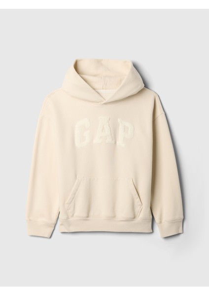 Erkek Çocuk Kırık Beyaz Gap Logo Vintage Soft Sweatshirt