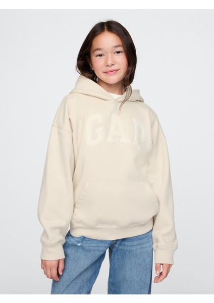 Erkek Çocuk Kırık Beyaz Gap Logo Vintage Soft Sweatshirt