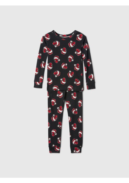 Bebek Çok Renkli %100 Organik Pamuk Marvel Spider-Man Christmas Pijama Takımı
