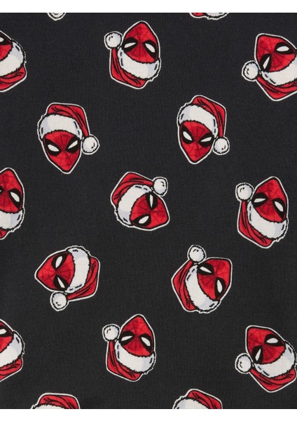 Bebek Çok Renkli %100 Organik Pamuk Marvel Spider-Man Christmas Pijama Takımı