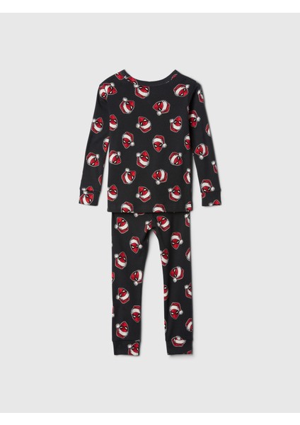 Bebek Çok Renkli %100 Organik Pamuk Marvel Spider-Man Christmas Pijama Takımı