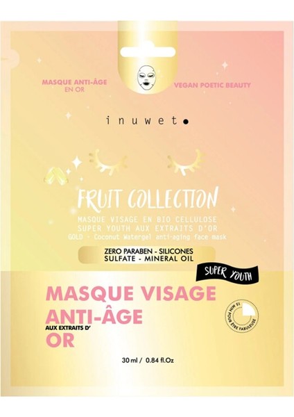Inuwet Anti Aging Altın Yüz Maskesi