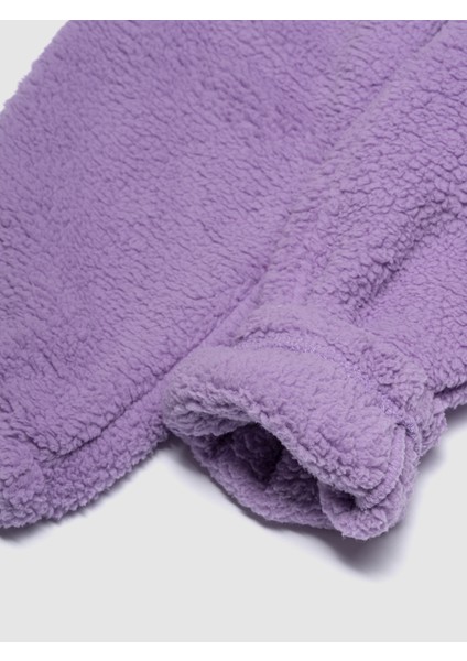 Kız Bebek Mor Gap Logo Sherpa Jogger Eşofman Altı fiyatları