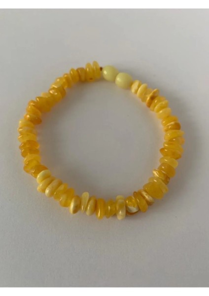Damla Kehribar Yetişkin Bileklik 18-19 cm