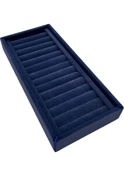 Yerli Üretim Süet Kumaş Lacivert Renk 25 cm / 11,5 cm Kelepçe-Bileklik Sergileme Standı fiyatları