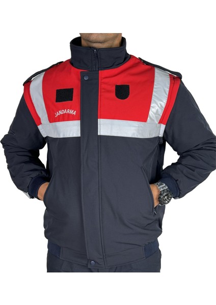 Kolları Çıkarılabilir Jandarma Softshell Mont