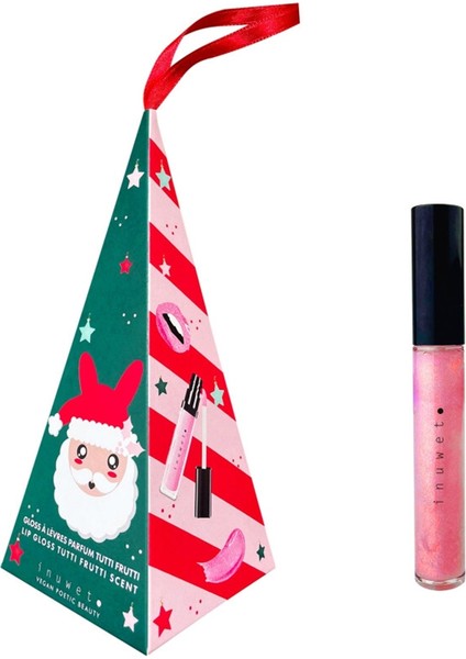 Inuwet Noel Baba Figürlü Hediye Kutusu-Dudak Parla