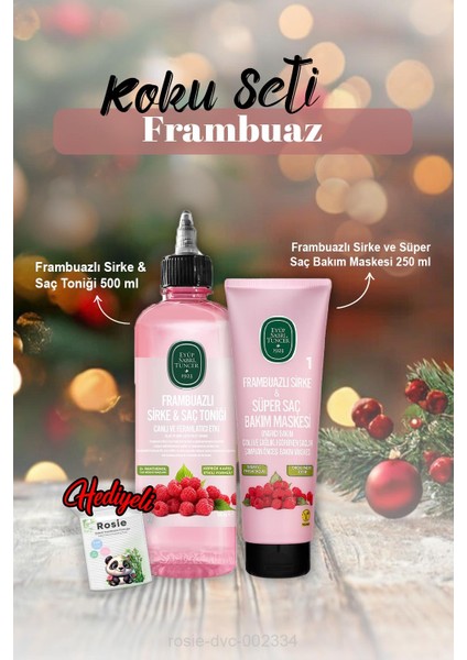 Saç Bakım Maskesi 250 Ml, Tonik 500 ml Frambuaz ve Rosie Hediye