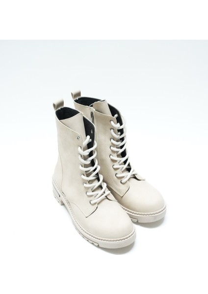 Dubai Yüksek Boğaz Bağcıklı Kadın Bot, Bej(Ladik) fiyatları