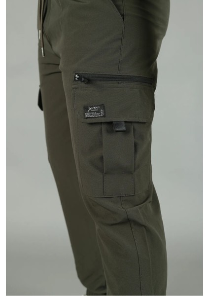 Paraşüt Kumaş Lastik Paça Kargo Cepli Fermuar Detaylı Dar Kesim Jogger Pantolon fiyatları