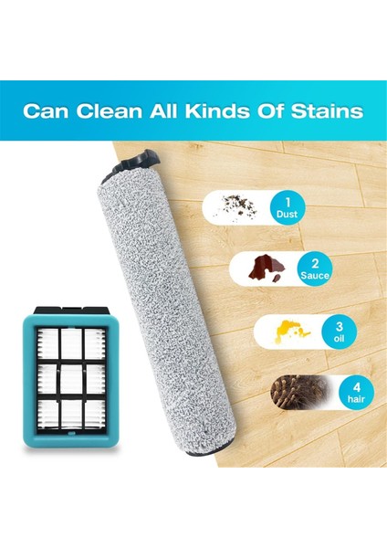 Bissell Crosswave Için Yedek Fırça Rulosu 3831 Hf2 3845N Vakum Süpürge Parçaları Yıkanabilir Silin Fırçası Hepa Filtreleri (Yurt Dışından)