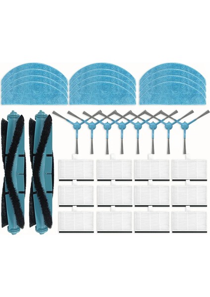 Roborock S6, S6 Maxv Için 50 Adet Tek Kullanımlık Paspas Bezi (Yurt Dışından)