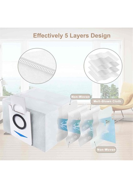 Dreame X40 ULTRA/X30 ULTRA/L10S Pro Ultra Için Toz Torbası (Yurt Dışından)