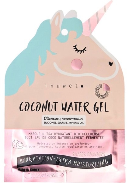 Inuwet Unicorn Nemlendirici Bioselüloz Yüz Maskesi