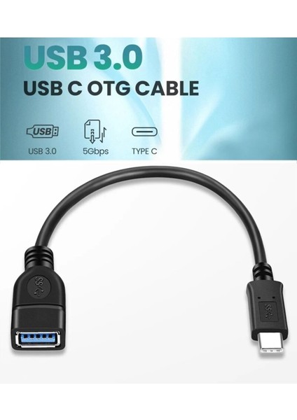 Yeni Nesil USB C USB 3.0 Otg Kablo Type-C Erkek To USB 3.0 Dişi Typec Otg Veri Aktarma Kablosu