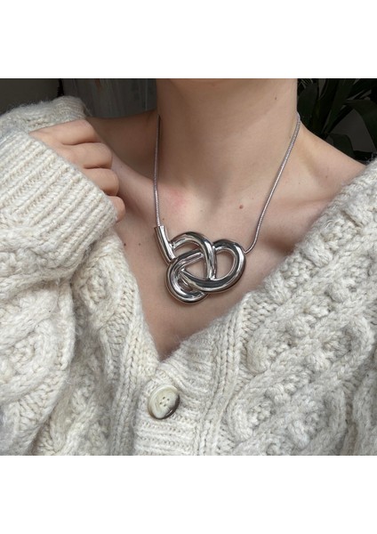 Silver Büyük Düğüm Kolye