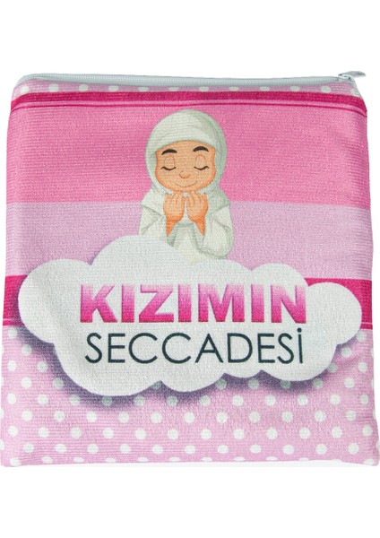 Çantalı Kızımın Çocuk Seccadesi Pembe