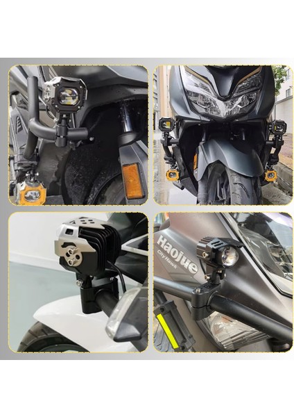 Motosiklet Gidon Koruma Demiri Sis Farı Montaj Ayağı 2 Adet Alüminyum Braket 18-32MM AYARLANABILIR fiyatları