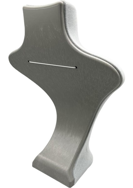 Yerli Üretim Londra Model Süet Kumaş Krem Renk 28/22 cm Kolye Sergileme Mankeni modelleri