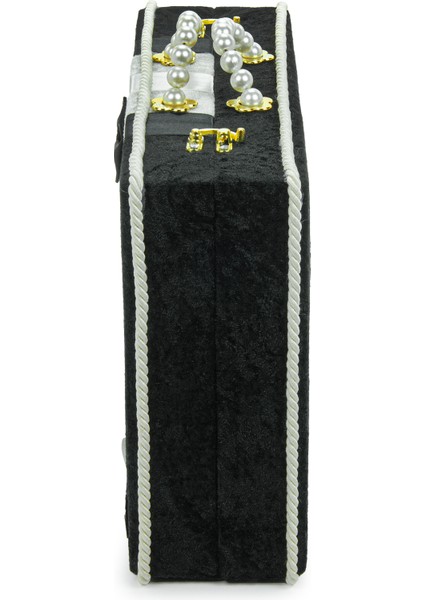 Damat Bohçası Için Çeyizlik Kadife Sandık Siyah fırsatları