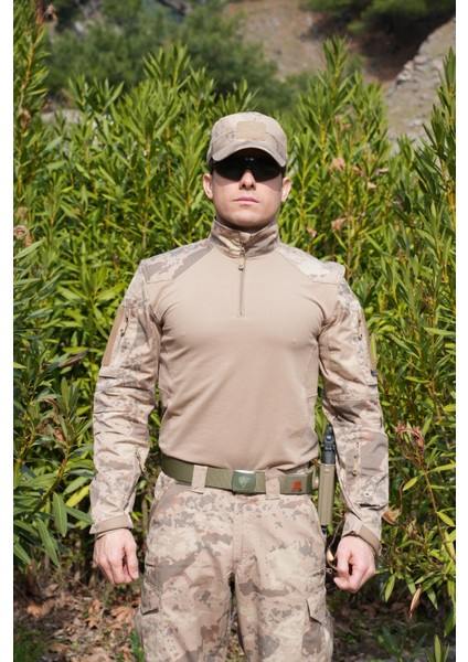Sungur 4 Cepli Jandarma Kamuflaj Combat Taktik Operasyon Tişörtü