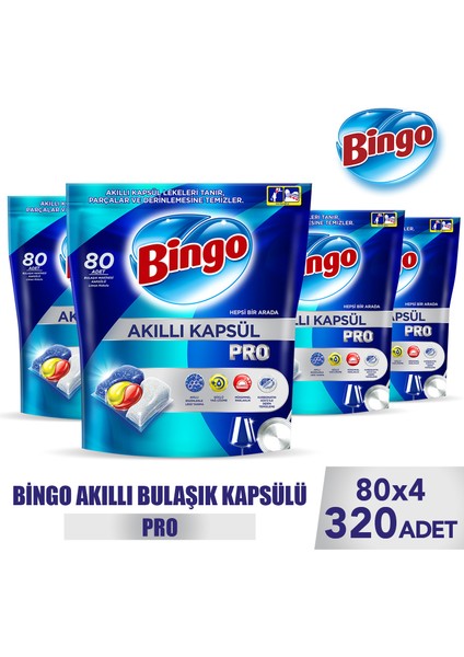 Akıllı Kapsül Pro Bulaşık Deterjanı Tableti 320'LI