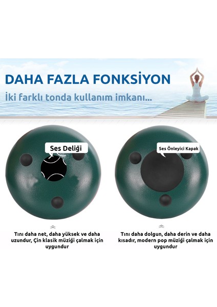 TD-108GR Çelik Dil Davul Handpan 10 İnç 8 Ton Steel Tongue Drum Full Set
