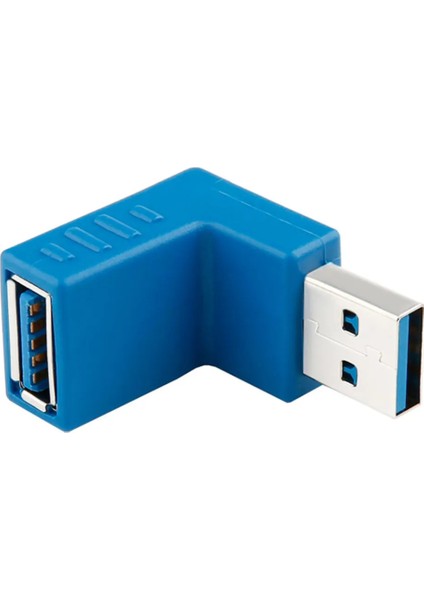 USB 3.0 Dirsek 90 Derece Bağlantı Aparatı Dönüştürücü Uzatma Yüksek Hızlı Yeni USB 3.0 Sürümü