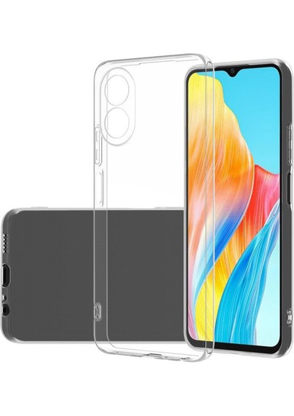Oppo A38 4g Kapak Kamera Korumalı Süper Silikon Şeffaf Kılıf