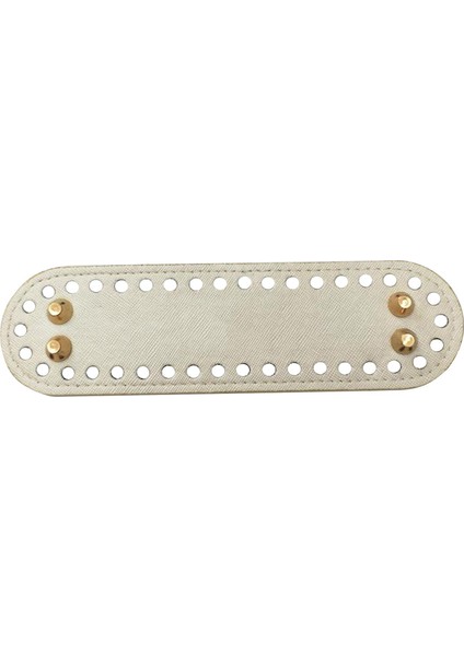 Tığ Işi Çanta Altlığı Yastık Tabanı Bej 18*5cm (Yurt Dışından)