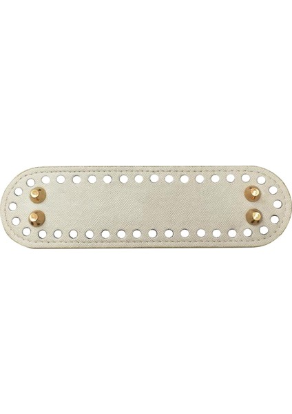 Tığ Işi Çanta Altlığı Yastık Tabanı Bej 18*5cm (Yurt Dışından)