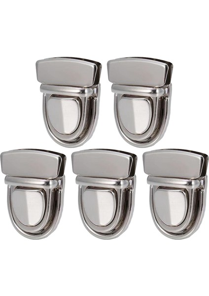 5pcs Tokal Cüzdanlar Için Metal Toka Kilidi Argent (Yurt Dışından)