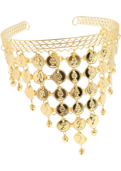 Oryantal Dans Bandı Tribal Zintered Bandı Takı Altın Üçgen 14*15 cm (Yurt Dışından) fırsatları