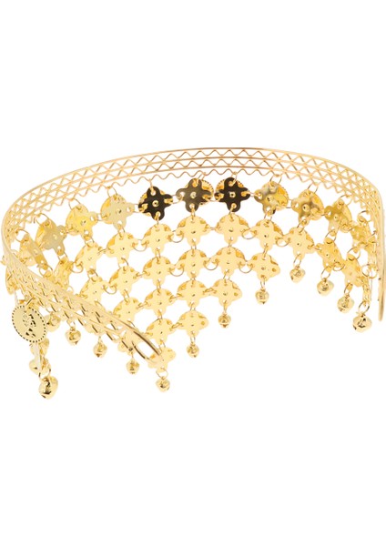 Oryantal Dans Bandı Tribal Zintered Bandı Takı Altın Üçgen 14*15 cm (Yurt Dışından) indirimleri