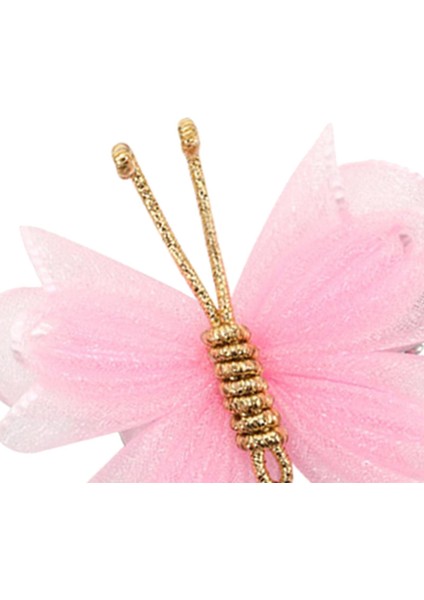 2x Kelebek Saç Klipleri Sahne Performansı Parti Örgü Pembe Için Taşınabilir Saç Tokası (Yurt Dışından) indirimleri