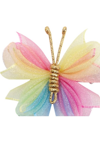 2x Kelebek Saç Klipleri Sahne Performansı Parti Örgü Renkli Için Taşınabilir Saç Tokası (Yurt Dışından) indirimleri