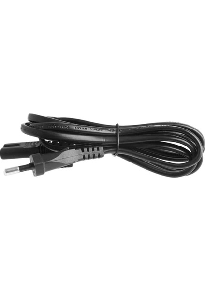 Teyp Işıldak Fişi C7 Power Güç Kablosu Enerji Kablosu 2 Pinli Power Cord 2-Prong Pin Ac Ab 1.5 Metre